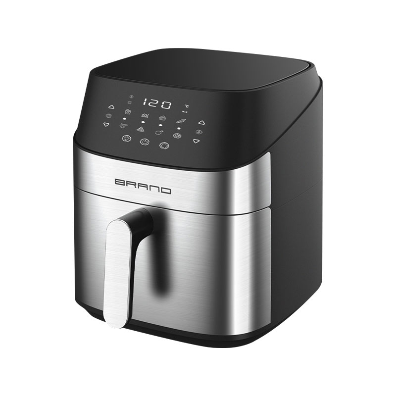 Hvordan sikrer den ugjennomsiktige berøringsskjermkontrollen Air Fryer jevn varmefordeling for skarping og matlaging?